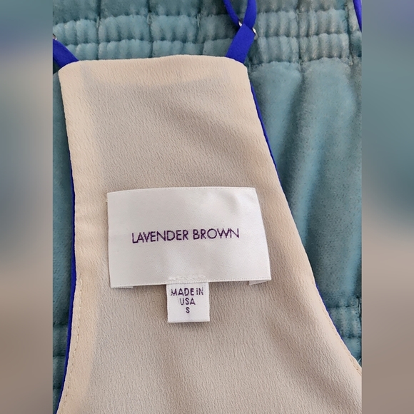 Lavender Brown Blue Silk Tank Top Size Small NWOT - Picture 4 of 6